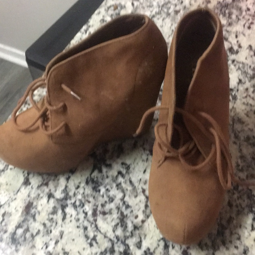 Faux-Suede booties